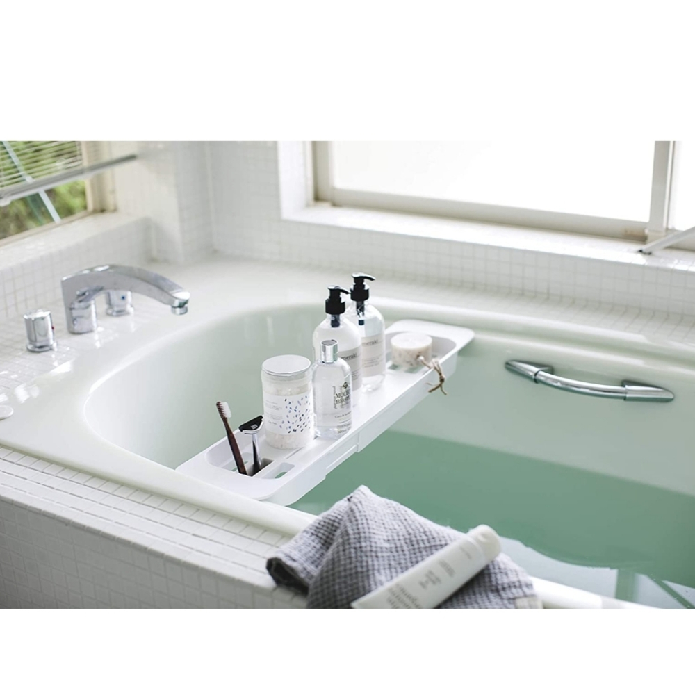 Yamazaki Home Tower Expandable Bathtub Caddy –white - Picture 2 of 2